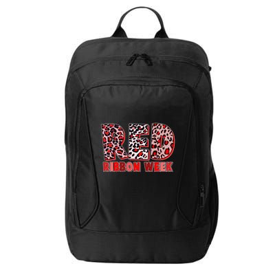 Red Ribbon Week Awareness City Backpack