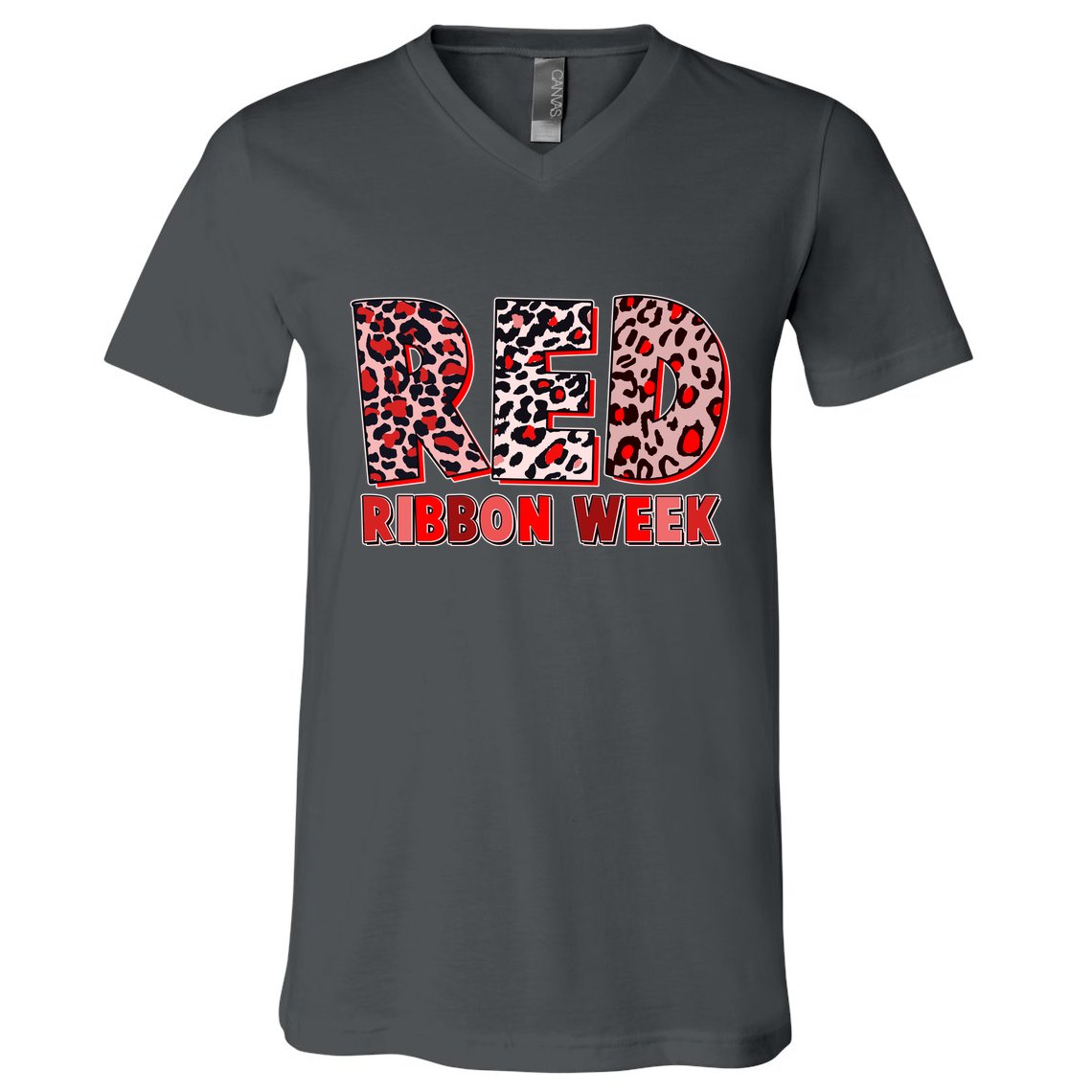 Red Ribbon Week Awareness V-Neck T-Shirt