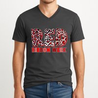 Red Ribbon Week Awareness V-Neck T-Shirt
