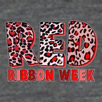 Red Ribbon Week Awareness Button