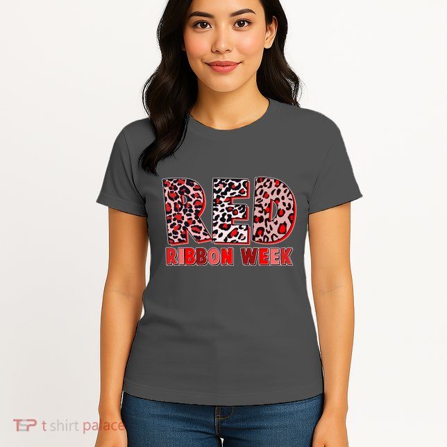 Red Ribbon Week Awareness Womens T-Shirt