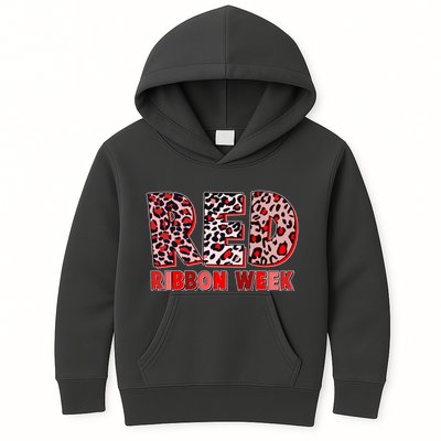Red Ribbon Week Awareness Kids Hoodie