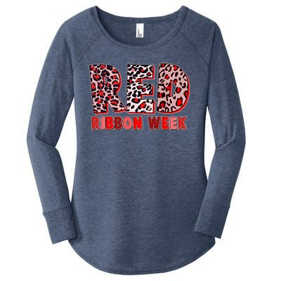 Red Ribbon Week Awareness Women's Perfect Tri Tunic Long Sleeve Shirt