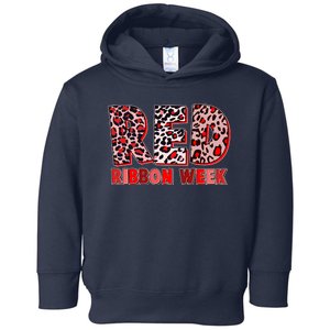 Red Ribbon Week Awareness Toddler Hoodie