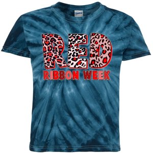 Red Ribbon Week Awareness Kids Tie-Dye T-Shirt