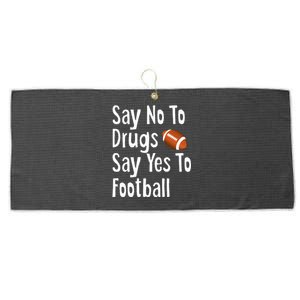 Red Ribbon Week Say No Say Yes To Football Large Microfiber Waffle Golf Towel