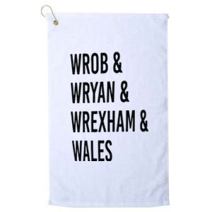 Rob Ryan Wrexham Wales Rob And Ryan Platinum Collection Golf Towel