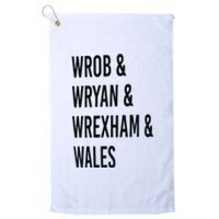 Rob Ryan Wrexham Wales Rob And Ryan Platinum Collection Golf Towel