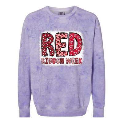 Red Ribbon Week Colorblast Crewneck Sweatshirt