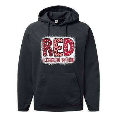 Red Ribbon Week Performance Fleece Hoodie