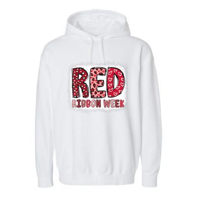 Red Ribbon Week Garment-Dyed Fleece Hoodie