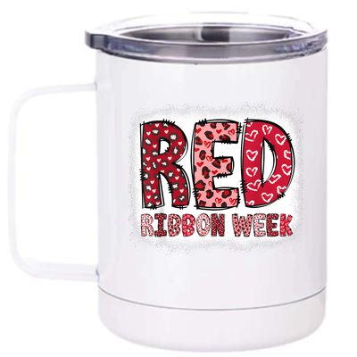 Red Ribbon Week 12 oz Stainless Steel Tumbler Cup