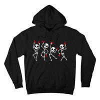 Red Ribbon week Awareness Skeleton Halloween Hoodie