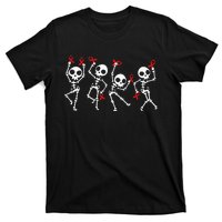 Red Ribbon week Awareness Skeleton Halloween T-Shirt