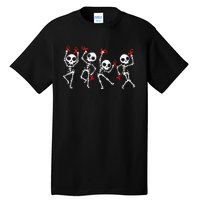 Red Ribbon week Awareness Skeleton Halloween Tall T-Shirt