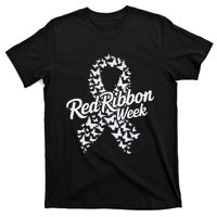 Red Ribbon Week 2024 Hope Love Support Red Ribbon Week Gift T-Shirt