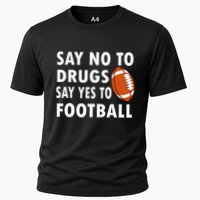 Red Ribbon Week Say No To Drugs Say Yes To Football Cooling Performance Crew T-Shirt