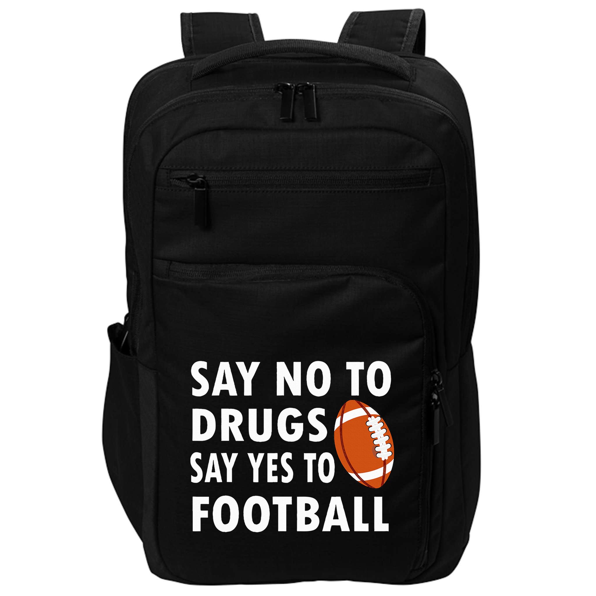 Red Ribbon Week Say No To Drugs Say Yes To Football Impact Tech Backpack