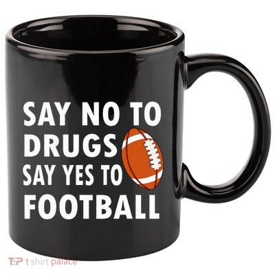 Red Ribbon Week Say No To Drugs Say Yes To Football 11oz C Handle Ceramic Mug