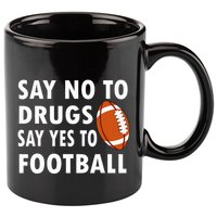 Red Ribbon Week Say No To Drugs Say Yes To Football 11oz C Handle Ceramic Mug