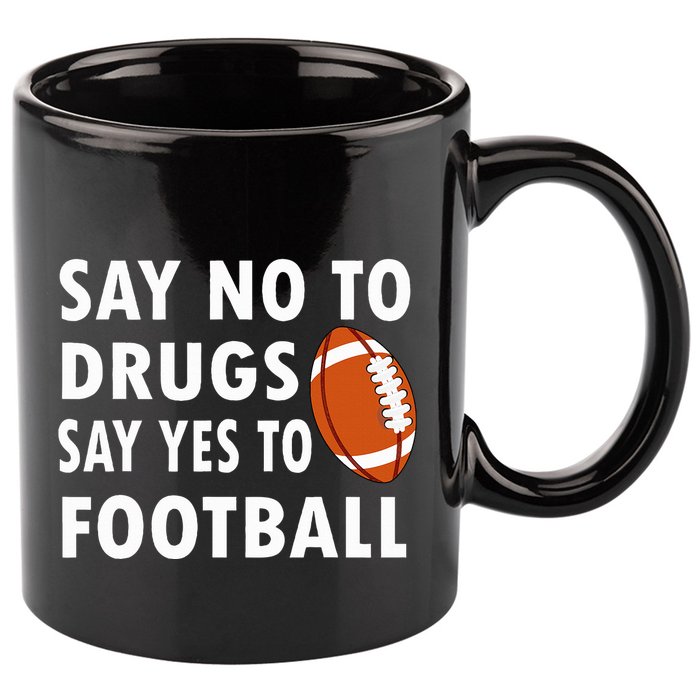 Red Ribbon Week Say No To Drugs Say Yes To Football 11oz C Handle Ceramic Mug