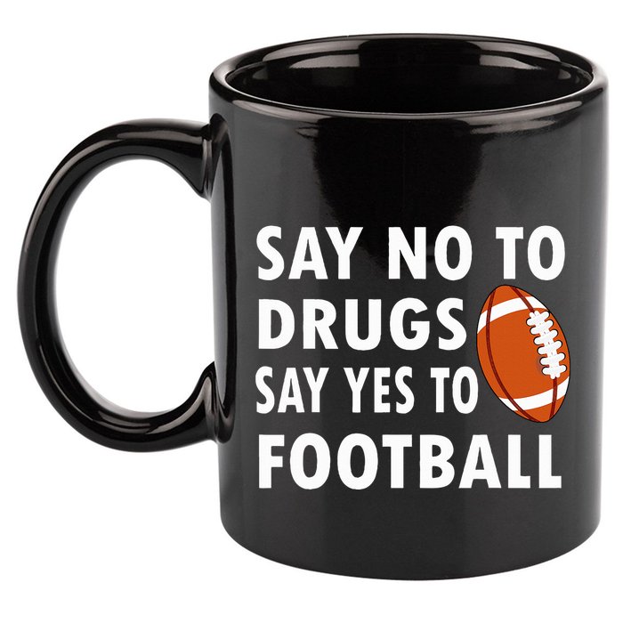 Red Ribbon Week Say No To Drugs Say Yes To Football 11oz C Handle Ceramic Mug