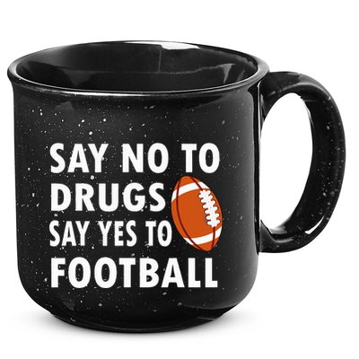 Red Ribbon Week Say No To Drugs Say Yes To Football 15oz Campfire Ceramic Mug