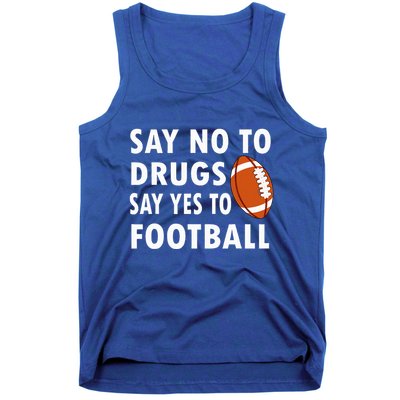 Red Ribbon Week Say No To Drugs Say Yes To Football Tank Top