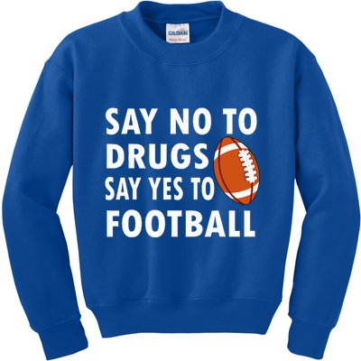 Red Ribbon Week Say No To Drugs Say Yes To Football Kids Sweatshirt