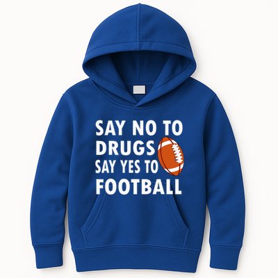 Red Ribbon Week Say No To Drugs Say Yes To Football Kids Hoodie