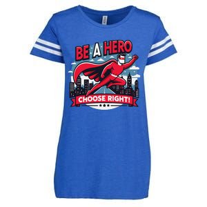 Red Ribbon Week Awareness For Students And Teachers Enza Ladies Jersey Football T-Shirt