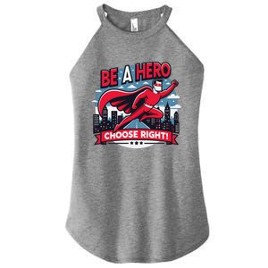 Red Ribbon Week Awareness For Students And Teachers Women's Perfect Tri Rocker Tank