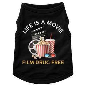 Red Ribbon Week Life Is A Movie Film Drug Free Doggie Tank