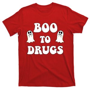 Red Ribbon Week Boo Drugs Yes To Halloween Say No To Drugs T-Shirt