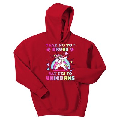 Red Ribbon Week Say No Drugs Say Yes to Unicorns Kids Hoodie