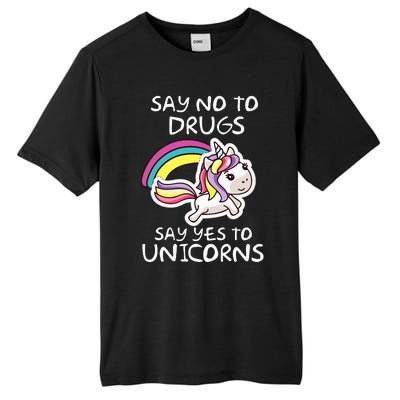 Red Ribbon Week  Say No Say Yes to Unicorns Tall Fusion ChromaSoft Performance T-Shirt