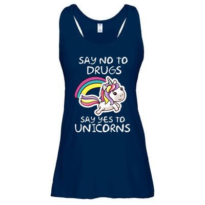 Red Ribbon Week  Say No Say Yes to Unicorns Ladies Essential Flowy Tank