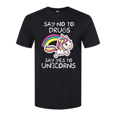 Red Ribbon Week  Say No Say Yes to Unicorns Softstyle CVC T-Shirt