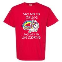 Red Ribbon Week  Say No Say Yes to Unicorns Garment-Dyed Heavyweight T-Shirt