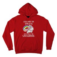 Red Ribbon Week  Say No Say Yes to Unicorns Hoodie