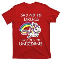 Red Ribbon Week  Say No Say Yes to Unicorns T-Shirt