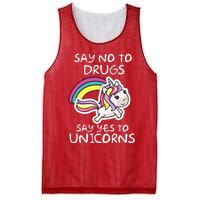 Red Ribbon Week  Say No Say Yes to Unicorns Mesh Reversible Basketball Jersey Tank