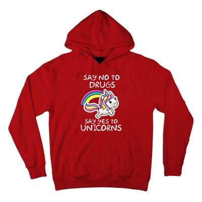 Red Ribbon Week  Say No Say Yes to Unicorns Tall Hoodie