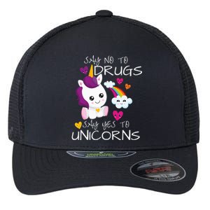 Red Ribbon Week  Say No Say Yes To Unicorns Flexfit Unipanel Trucker Cap