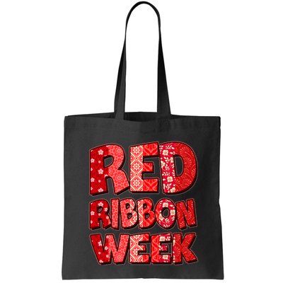 Red Ribbon Weekend Substance Abuse Awareness Bag