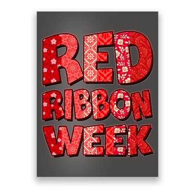 Red Ribbon Weekend Substance Abuse Awareness Poster