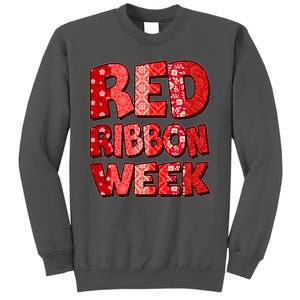 Red Ribbon Weekend Substance Abuse Awareness Tall Sweatshirt