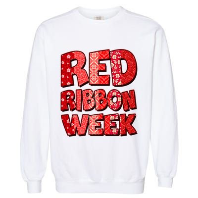 Red Ribbon Weekend Substance Abuse Awareness Garment-Dyed Sweatshirt