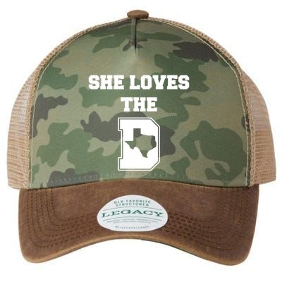 Ruby Reid Wearing She Loves The D Dallas Texas Legacy Tie Dye Trucker Hat