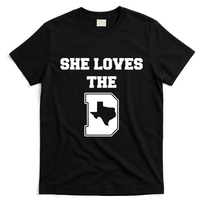 Ruby Reid Wearing She Loves The D Dallas Texas T-Shirt